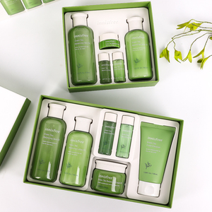 如卓 韩国innisfree悦诗风吟绿茶2件套盒 平衡水乳面霜洗面奶套装