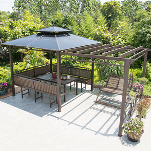 户外凉亭葡萄架别墅庭院花园休闲亭子室外露台露天天台楼顶乘凉棚