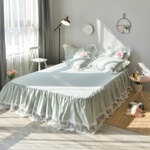 0043人付款淘宝夹棉床裙单件全棉加厚席梦思床罩加棉1.