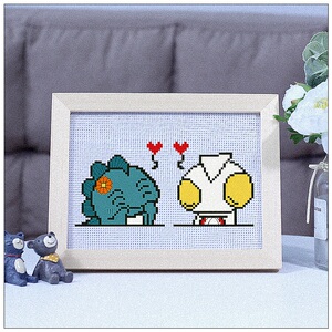 十字绣奥特曼自己绣手工小件卡通儿童小学生简单2020新款线绣小型