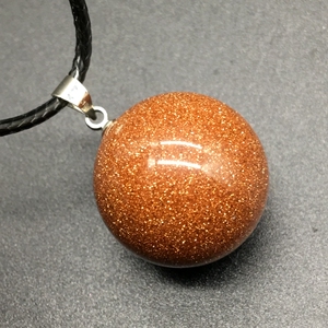 新品推荐星空金沙石水晶球摆件金砂球情人节礼物把玩件宝石头吊坠