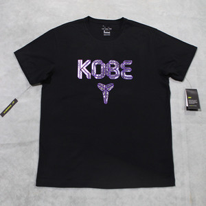 科比黑曼巴纪念运动棉质短袖男士黑色简约 kobe篮球训练半袖t恤潮