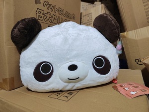 外贸出口日本原单双面熊猫熊熊靠垫抱枕毛绒玩具个性礼品