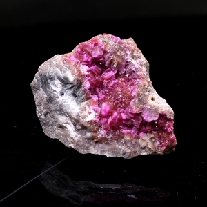 天然刚果红方解石钴方解石原石红色矿石标本地质科普教学标本摆件