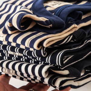 海军海魂衫男长袖t恤秋季全棉美式复古蓝白黑白条纹宽松重磅t上衣