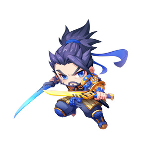 6月新款宫本武藏钥匙扣书包小挂件圈q版卡通打野王者荣耀游戏周边