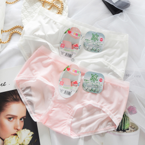 黛丝少女内裤性感超薄冰丝柔滑舒适 无痕速干女士中低腰三角短裤