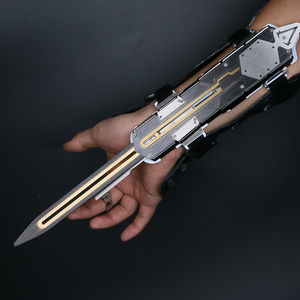 新款COSPLAY武器道具玩具刺客袖剑4代黑旗袖箭可弹射未开刃信条
