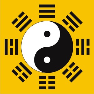 先天太极八卦图墙贴易经伏羲先天八卦装饰贴风水应用化解贴图