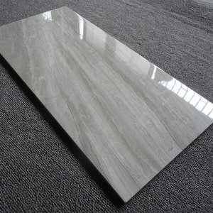 灰色亮面厨房墙砖卫生间瓷砖瓷片釉面砖木纹个性内墙砖300x600