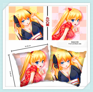 动漫onichichi秋月爱莉双面彩印抱枕枕头靠枕周边