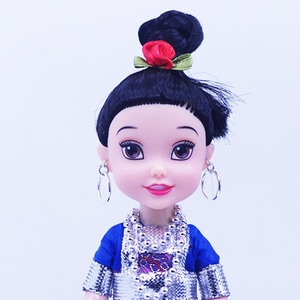 贵州民族手工服饰——侗族小号娃娃玩偶摆件工艺品赠送旅游纪念