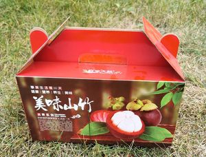5斤装山竹包装盒柠檬礼盒水果罐头手提盒水果礼品包装纸箱子盒子