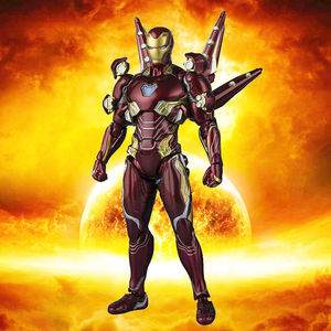 复仇者联盟shf钢铁侠mk50托尼 纳米装甲武器套装可动摆件手办模型