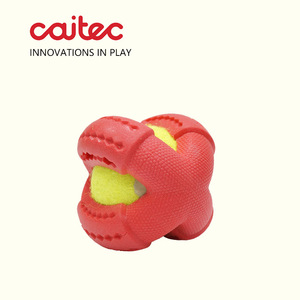 CAITEC美国宠物狗玩具发泡塑胶内嵌网球无声适合户外投掷寻回互动