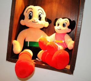 出口日本正版 毛绒玩具 1960 铁臂阿童木/原子小金刚 和她的小兰