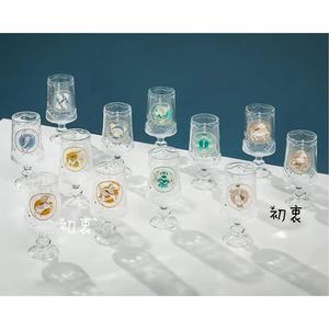 台湾星巴克杯子2023生日礼物12星座系高脚玻璃陶瓷马克杯专属礼盒