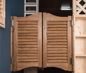 地中海双开牛仔门百叶门复古酒吧室内栅栏半腰门自由门弹簧门定制