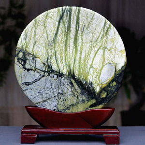 秦鼎家饰奇石馆淘宝天然岫玉白菜摆件家居客厅新房石头装饰品办公室