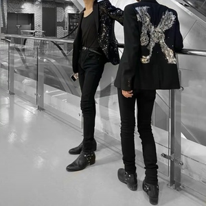 高版本 slp大义西服设计亮片高级感奢潮高街时装外套