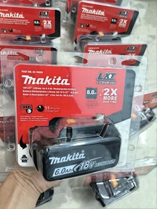 牧田Makita原装进口BL1860B/18V/6.0Ah锂电池电动扳手电钻