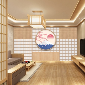 50同款货源仙辰瑞旗舰店天猫日式木门墙纸日系复古和风推拉门墙布