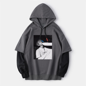 exo新款bbh边伯贤同款prive人像卫衣连帽韩版衣服套头男女上衣宽