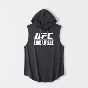 UFC格斗 MMA混合格斗武术 拳击运动训练背心T恤无袖短袖Oversize