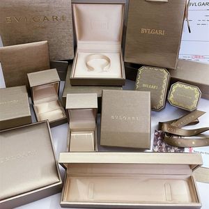 bv宝格丽高档专柜小红人项链手链耳钉手镯戒指首饰盒包装盒礼品袋