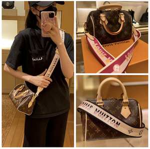 lv/路易威登新款女包speedy20号枕头包单肩斜挎包手提包m45957