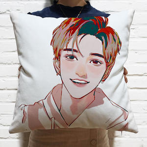 来图定制做跑男黄旭熙lucas周边同款应援抱枕卧室沙发靠垫含枕芯