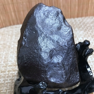 新疆阜康五彩湾咖色硅化铁碳质石陨石天然原石摆件雕刻加工料92-5