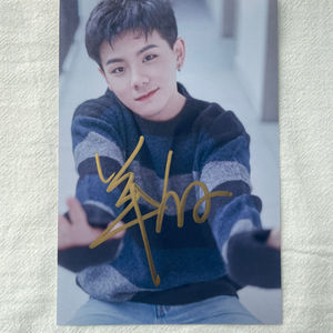 cv羊仔亲笔签名照片节假日送女朋友闺蜜个人收藏情侣小礼品周边