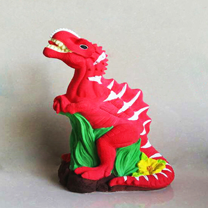 29cm高17cm宽新版霸王龙石膏像乳胶模具卡通儿童