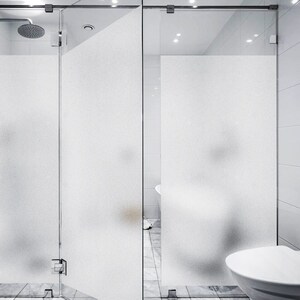 自粘磨砂玻璃贴膜浴室门衣柜门衣橱门贴纸浴室透光不透明装饰贴画