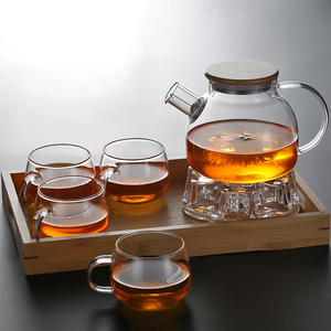 透明玻璃茶壶水果壶 可加热煮茶壶大容量夏日凉水壶白开杯家用