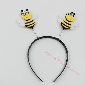 六一儿童节目表演出道具动物头饰小蜜蜂头箍头扣昆虫发箍装饰