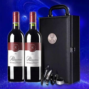 法国原瓶进口红酒 拉菲珍藏波尔多干红葡萄酒 双支2支礼盒装 传奇