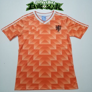 荷兰球衣1988年主场经典复古足球服12号范巴斯滕队服diy定制包邮