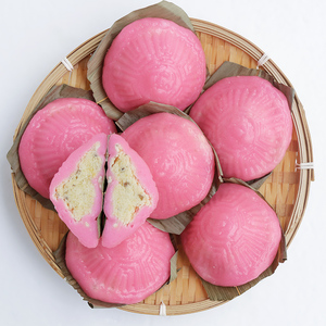 红团粿红龟红粿曲曲粿闽南潮汕绿豆馅手工糯米糍粑红壳 