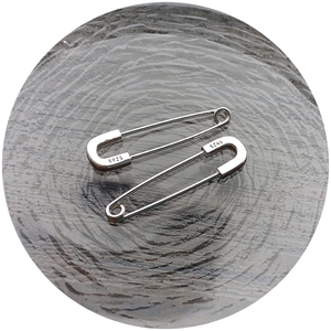 925银|镀铑|别针|钝针|可开合|单个|饰品配件