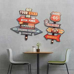 指路牌酒店酒吧装饰店面创意特色指示牌复古美式立式导向牌木质