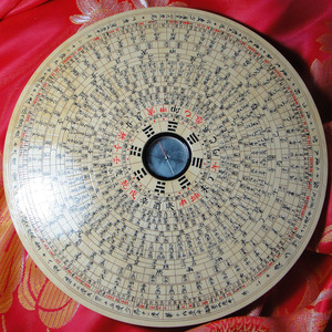 万安风水罗盘胡茹易儒记罗经 纯手工木制罗盘8英寸21层三合盘杨盘