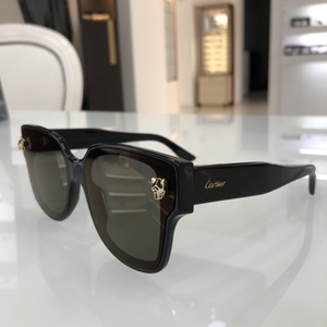 正品cartier卡地亚时尚休闲全框豹头男太阳眼镜墨镜女ct0357sa
