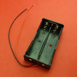 18650电池盒二节可装2节电池盒锂电池2节18650带线74v充电带线