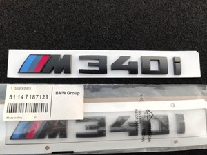 宝马改装3系车标亮黑M340i尾标 叶子板侧标M5系车标m530i尾标m5标