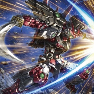 v 万代模型 mg 1/100 战国异端顽太无 敢达创战者 红色异端