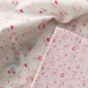 60高支棉「正版授权」草莓冰牛乳DIY手作娃衣布料数码印花布料