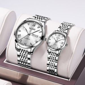 瑞士正品阿玛尼情侣手表一对机械表时尚简约男女士情人节送礼腕表