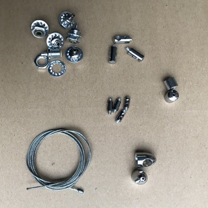 灯饰灯具配件自锁升降铁件钢线铁粒套件车铁件钢丝铜件吊灯五金件
